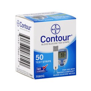 Bayer Contour Blood Glucose Test Strips 7080d