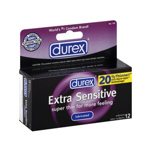 Durex Extra Sensitive Condoms Lubricated Latex