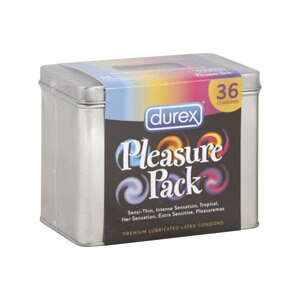 Durex Pleasure Pack Premium Lubricated Latex Condoms