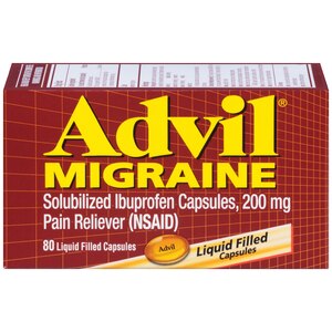 Advil Migraine Solubilized Ibuprofen Capsules