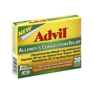 Advil Allergy & Congestion Relief Coated Tablets