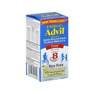 Advil Ibuprofen 100 mg Fever Reducer Liquid White Grape