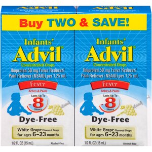 Advil Dye-Free Ibuprofen Fever Reducer 50 mg