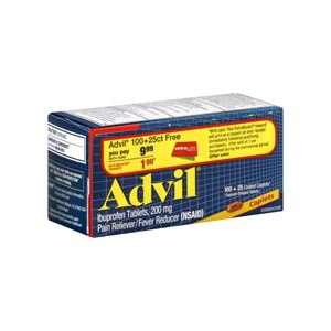Advil Ibuprofen Pain Reliever/Fever Reducer Tablets 200 mg