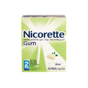 Nicorette 2 Mg Gum Mint