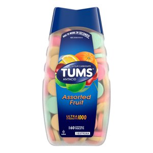 Tums Ultra Maximum Strength Antacid/Calcium Supplement, Assorted Fruit