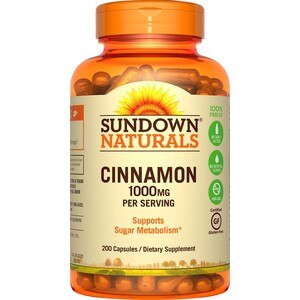 Sundown Value Size Cinnamon Capsules 1000 mg