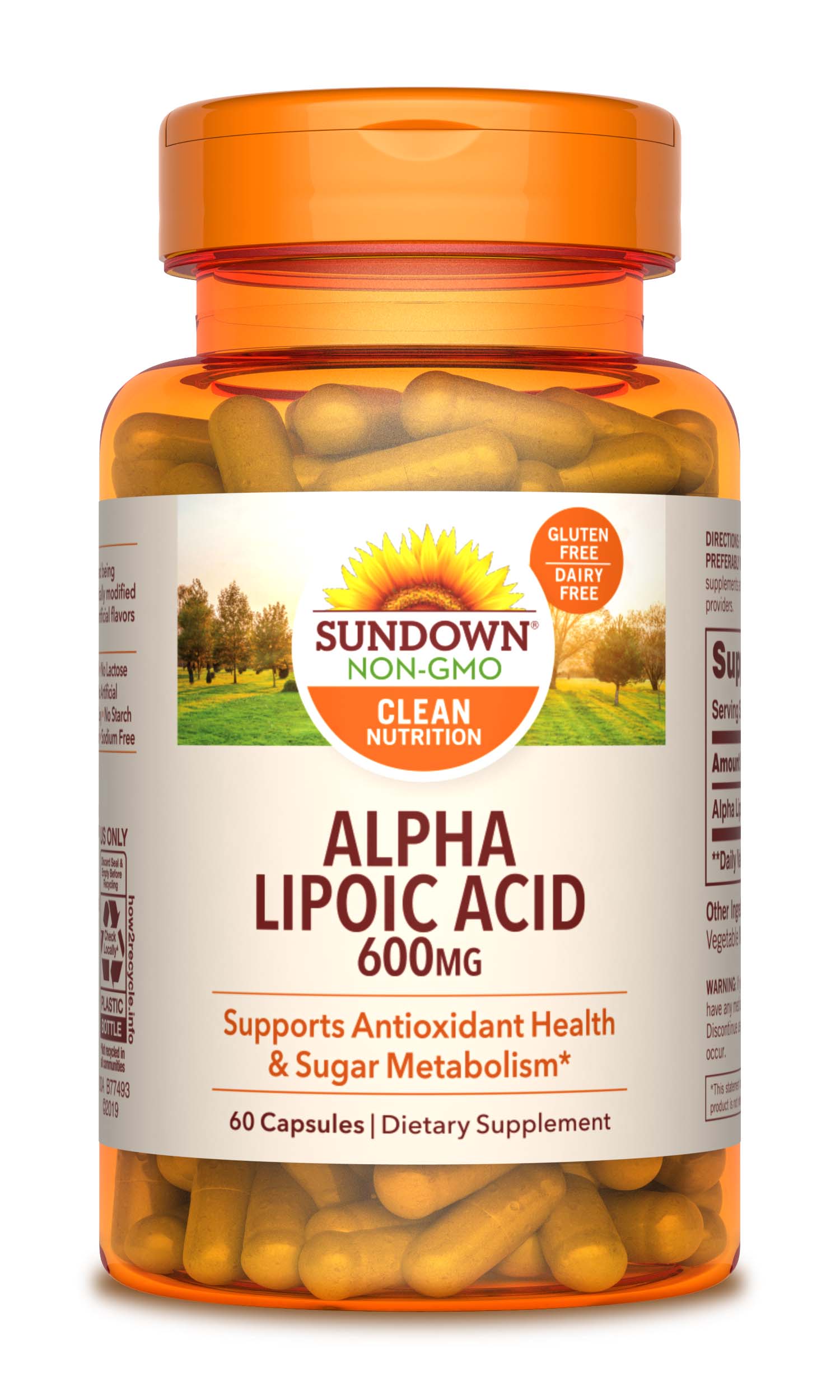 Sundown Super Alpha Lipoic Acid Capsules 600 Mg