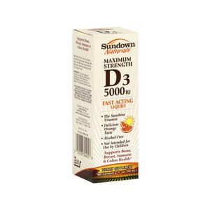 Sundown Naturals Maximum Strength D3 Dietary Supplement 5000 IU