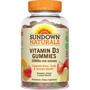 Sundown Naturals Vitamin D Gummies, 90ct