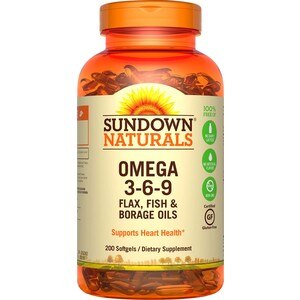 Sundown Naturals Triple Omega 3 - 6 - 9 Softgels