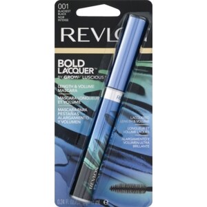 Revlon Bold Lacquer by Grow Luscious Length & Volume Mascara, Blackest Black