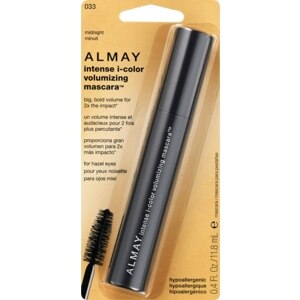 Almay Intense I-Color Volumizing Mascara for Hazel Eyes, Midnight 033
