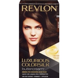 Revlon Luxurious Colorsilk Buttercream Permanent Hair Color, Dark Brown 30N