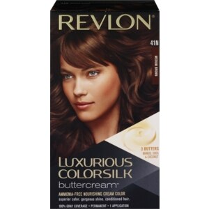 revlon hair brown medium luxurious colorsilk 41n permanent buttercream cvs