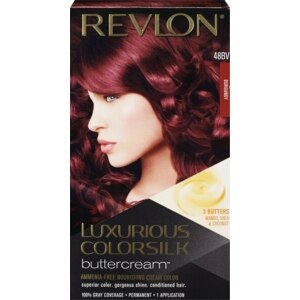 Revlon Luxurious Colorsilk Buttercream Permanent Hair Color, Burgundy 48BV