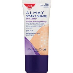 Almay Smart Shade Anti-Aging Skintone Matching Makeup SPF 15, Light/Medium 200