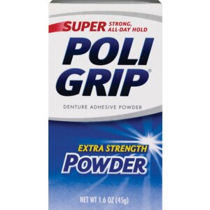 Super Poligrip Denture Adhesive Powder, Extra Strength