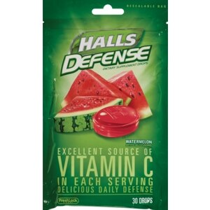 Halls Defense Vitamin C Drops Watermelon