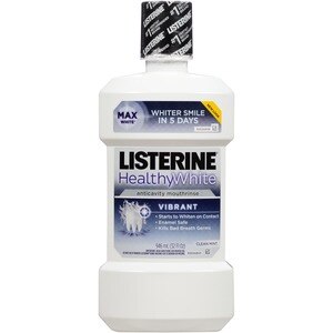 Listerine Whitening Multi-Action Whitening Rinse, Vibrant, Clean Mint
