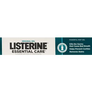 Listerine Essential Care Fluoride Anticavity Toothpaste, Original Gel