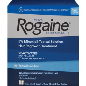 Rogaine Men's Extra Strength Hair Regrowth Treatment, Unscented
