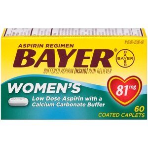 Bayer Women's Low Dose Aspirin Pain Reliever 81 Mg Coated Caplets