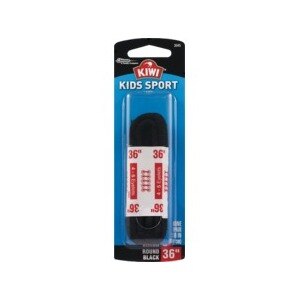 Kiwi Kids Sport Laces Round Black 36
