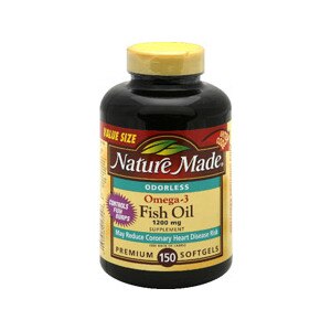 Nature Made Odorless Omega-3 Fish Oil 1200 Mg Softgels
