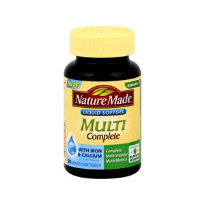 Nature Made Multi Complete with Iron & Calcium Liquid Softgels