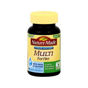 Nature Made Multi For Her witih Iron & Calcium Liquid Softgels