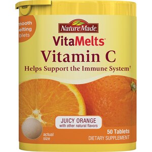 Nature Made VitaMelts Vitamin C Immune Support Tablets Juicy Orange