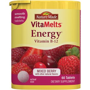 Nature Made VitaMelts Energy Tablets Mixed Berry