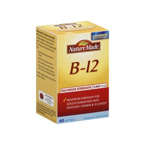 Nature Made B-12 Maximum Strength Softgels, 5000mcg