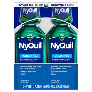 Vicks Nyquil Cold & Flu Liquid Twin Pack