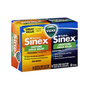 Vicks Dayquil & Nyquil Sinex Daytime & Nighttime Sinus Relief Liquicaps Combo Pack