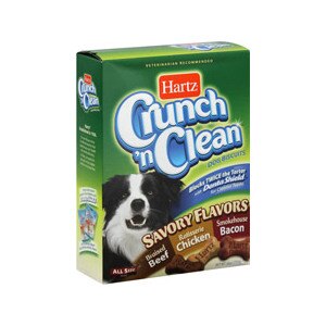 Hartz Crunch 'N Clean Dog Biscuits for All Size Dogs Savory Flavors
