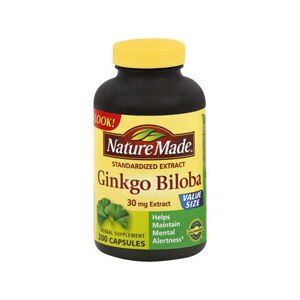 Nature Made Standardized Extract Ginkgo Biloba Capsules 30 Mg Value Size