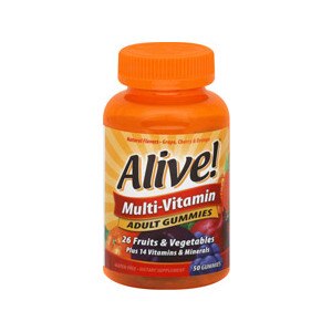 Alive! Multi-Vitamin Adult Gummies Cherry & Orange