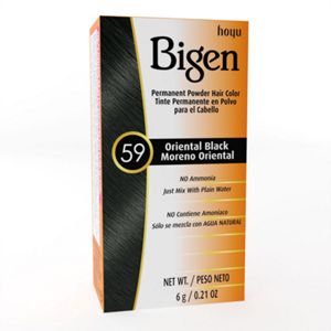 Bigen Permanent Powder Hair Color 59 Oriental Black