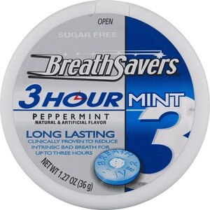 BreathSavers 3 Hour Sugar Free Peppermint Mints