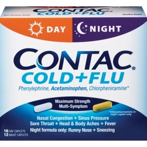 Contac Cold + Flu Day And Night Caplets