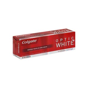 Colgate Optic White Anticavity Fluoride Toothpaste, Sparkling Mint