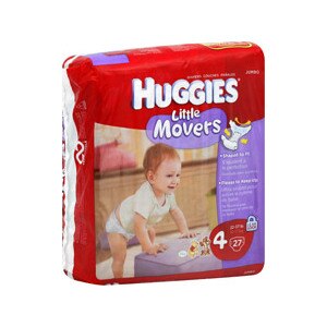 Huggies Little Movers Diapers Step 4 22-37 Lbs