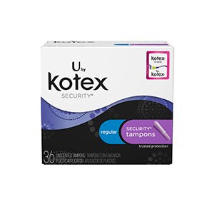 tampons kotex regular unscented absorbency security cvs