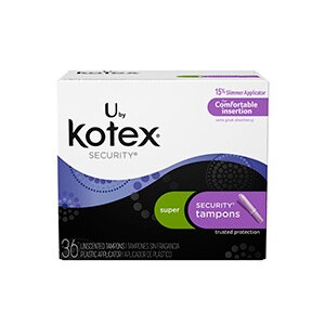 Kotex Security Tampons Super Absorbency Unscented