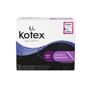 Kotex Security Tampons Super Plus Absorbency Unscented