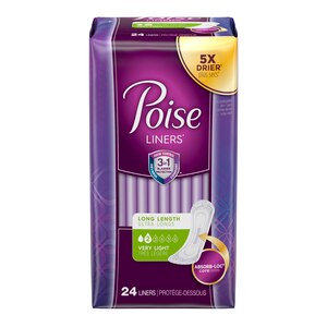Poise Very Light Absorbency Long Length Liners