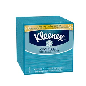 Kleenex Cool Touch Facial Tissues, Low Count Cube, 50CT
