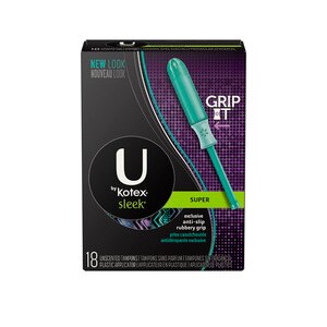 Kotex Sleek Unscented Tampons Super